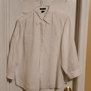 White linen Chaps shirt